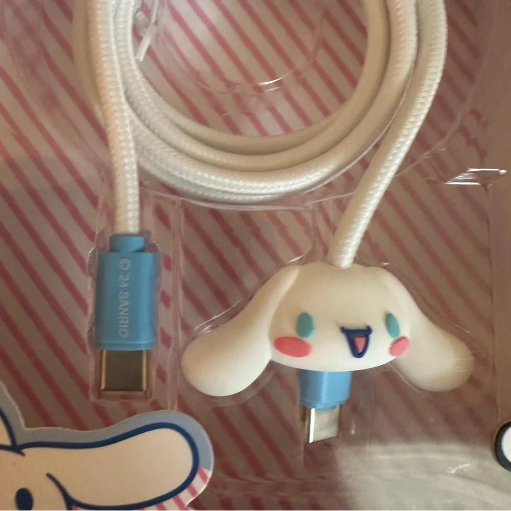 Sanrio Cinnamoroll Type-C Charging Cable Blue and White